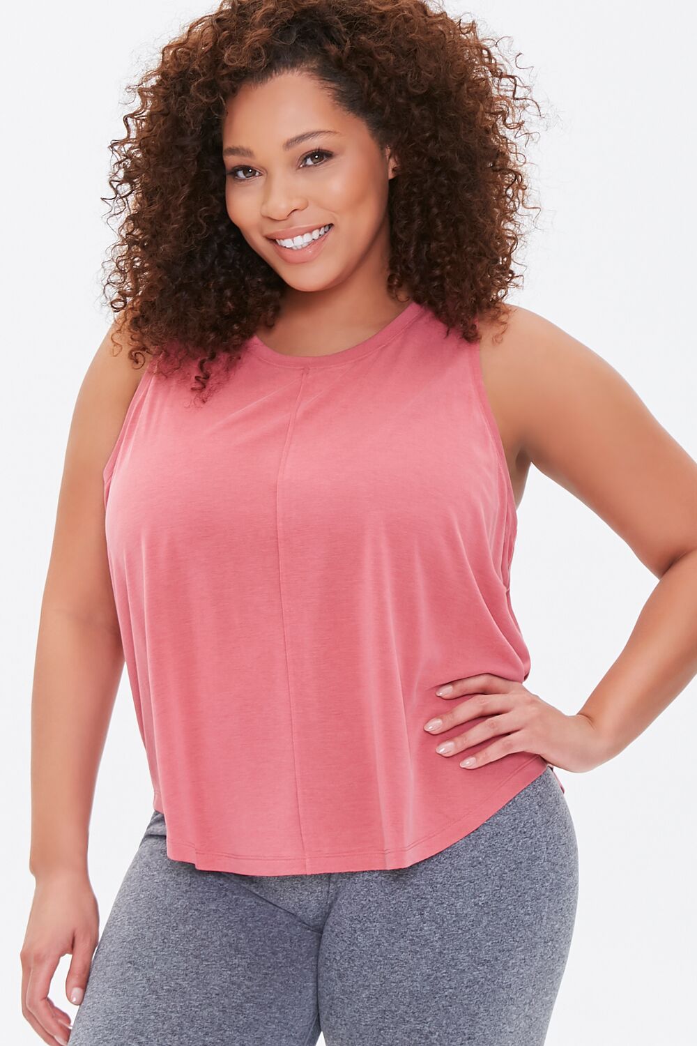  Forever 21 Plus Size Active Tank Top - rose - Bonton