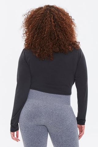 Plus Size Active Twisted Top