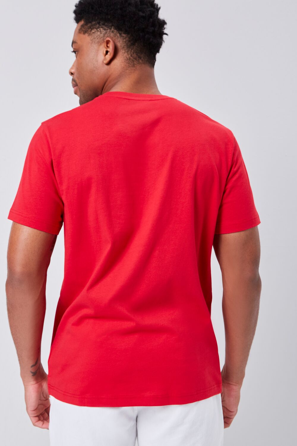  Forever 21 Basic Organically Grown Cotton Tee - red - Bonton