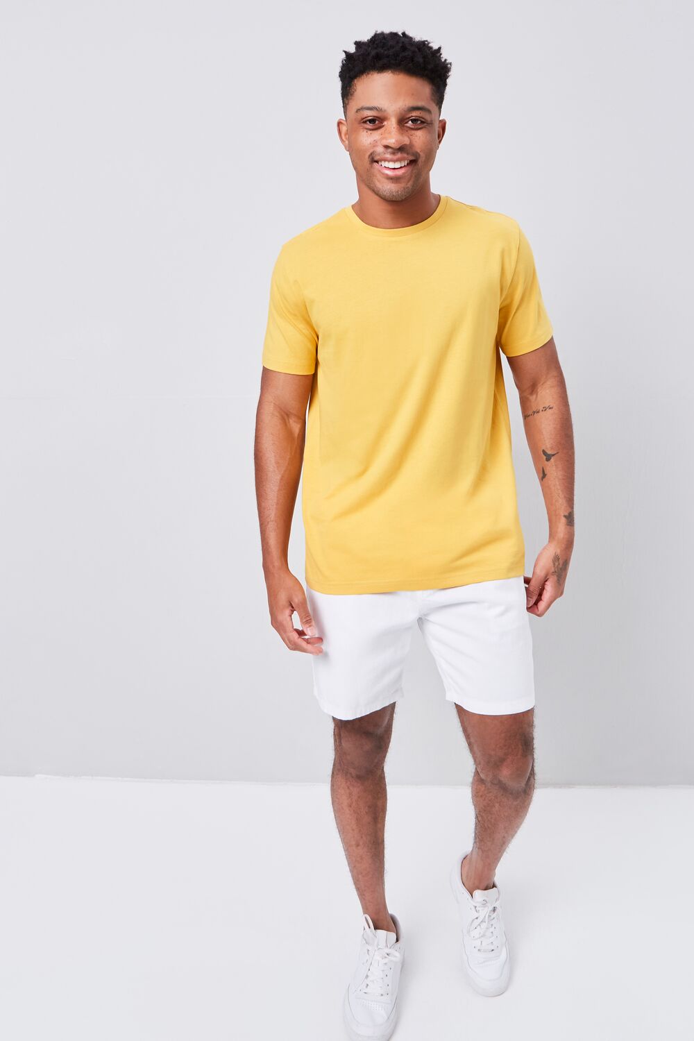  Forever 21 Basic Organically Grown Cotton Tee - red - Bonton