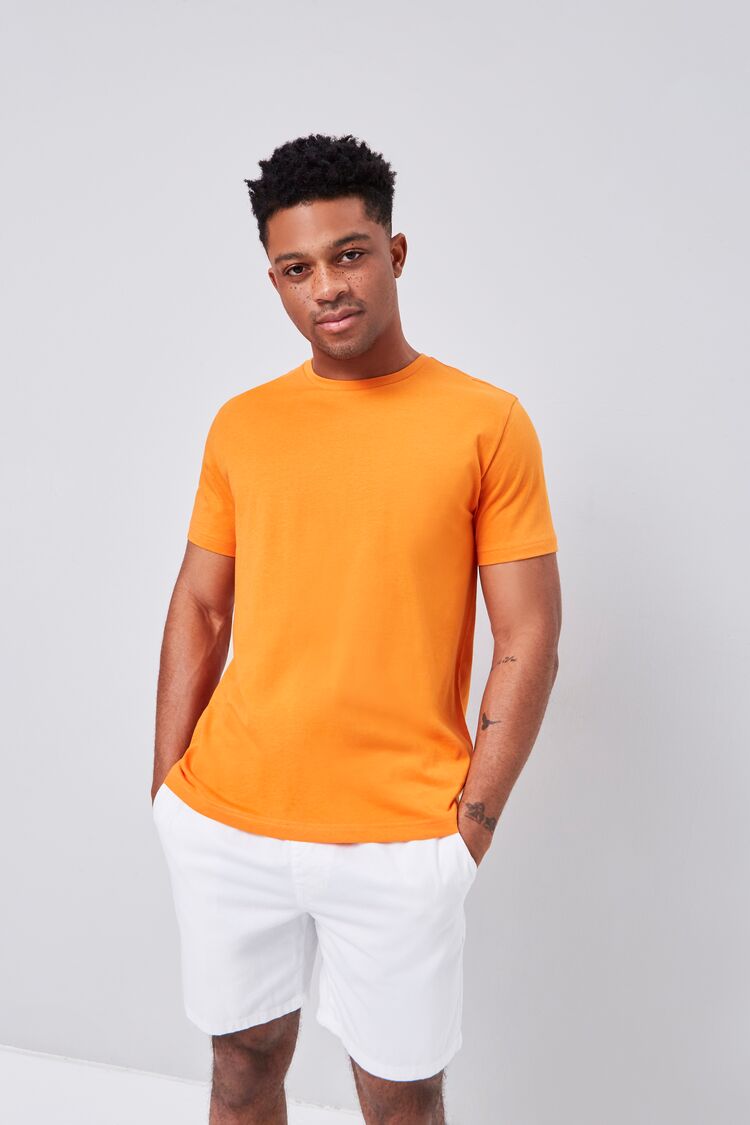  Forever 21 Basic Organically Grown Cotton Tee - red - Bonton