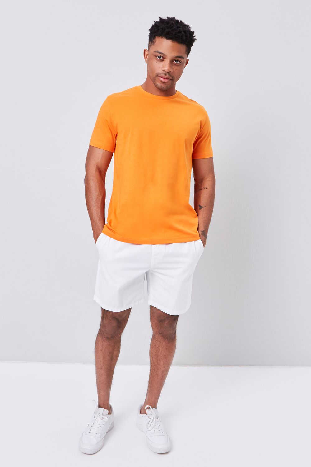  Forever 21 Basic Organically Grown Cotton Tee - red - Bonton