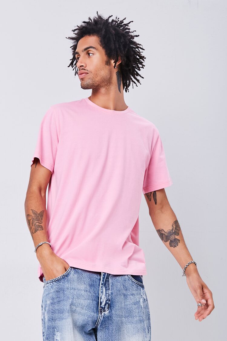  Forever 21 Basic Organically Grown Cotton Tee - red - Bonton