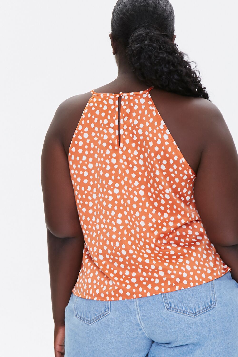  Forever 21 Plus Size Spotted Cami - black white - Bonton