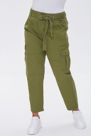Plus Size Ankle Cargo Pants