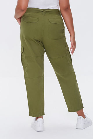Plus Size Ankle Cargo Pants