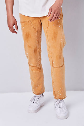 Distressed Paint Splatter Pants
