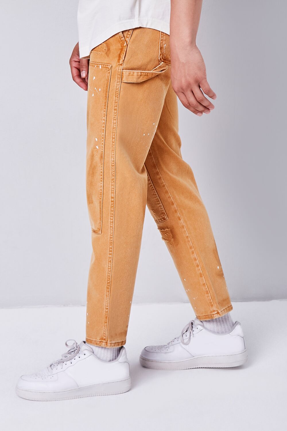  Forever 21 Distressed Paint Splatter Pants - copper - Bonton