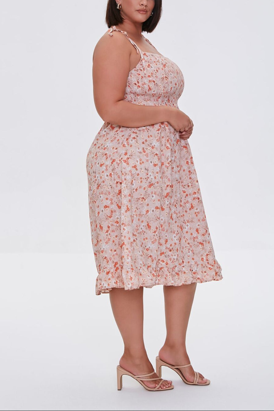  Forever 21 Plus Size Floral Print Dress - rose-multi-swatch - Bonton