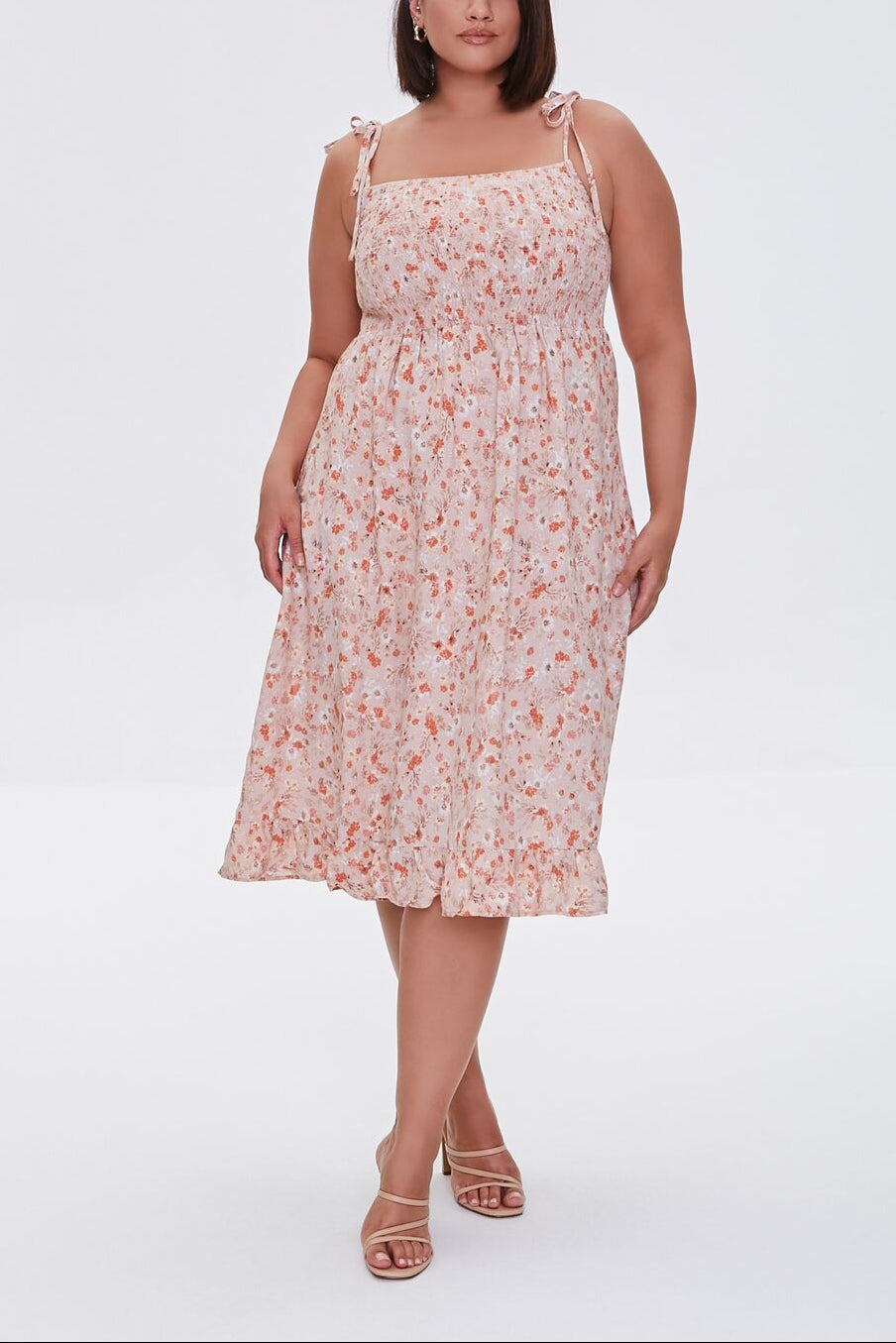  Forever 21 Plus Size Floral Print Dress - rose-multi-swatch - Bonton