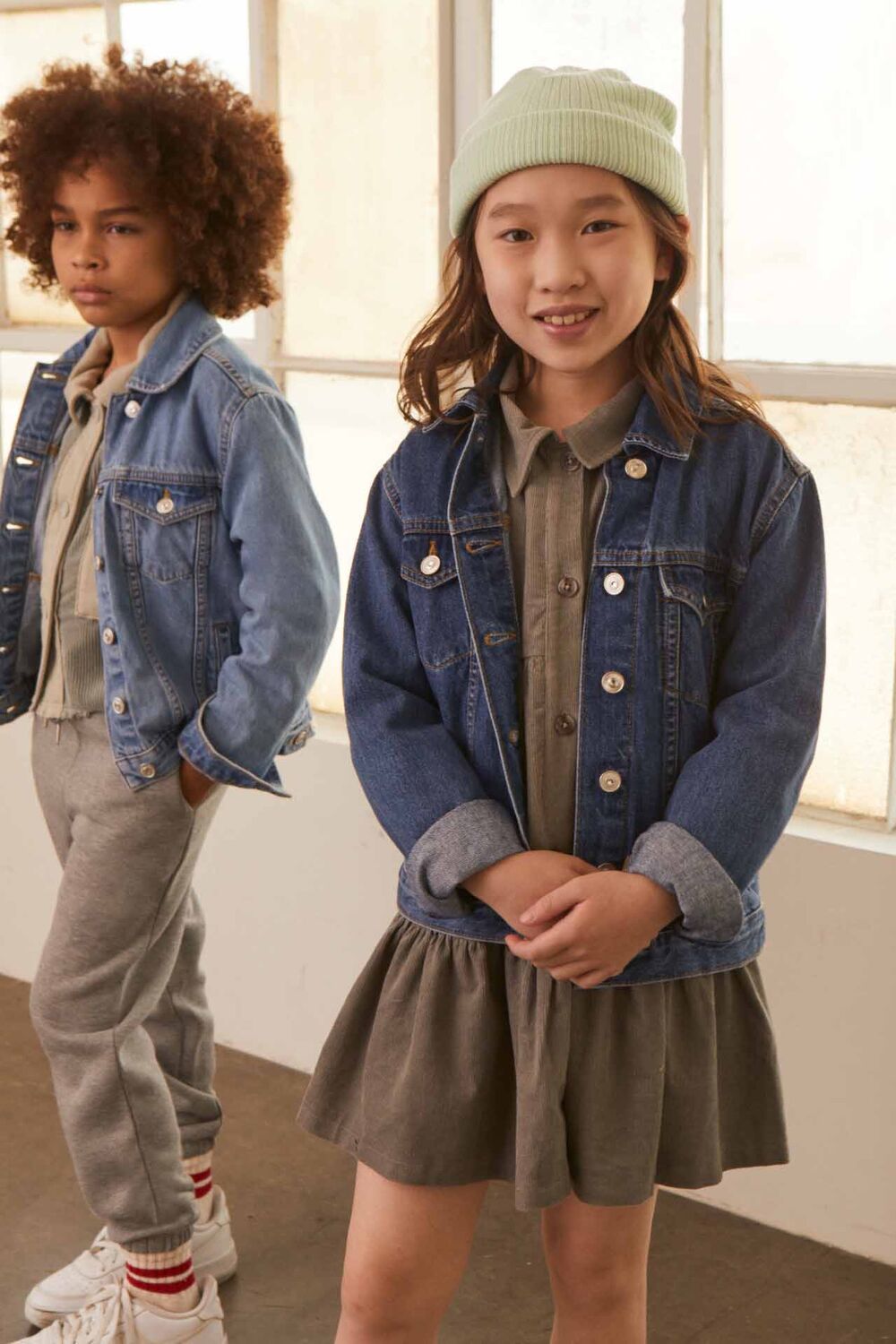  Forever 21 Kids Cotton Jacket (Girls + Boys) - medium-denim - Bonton
