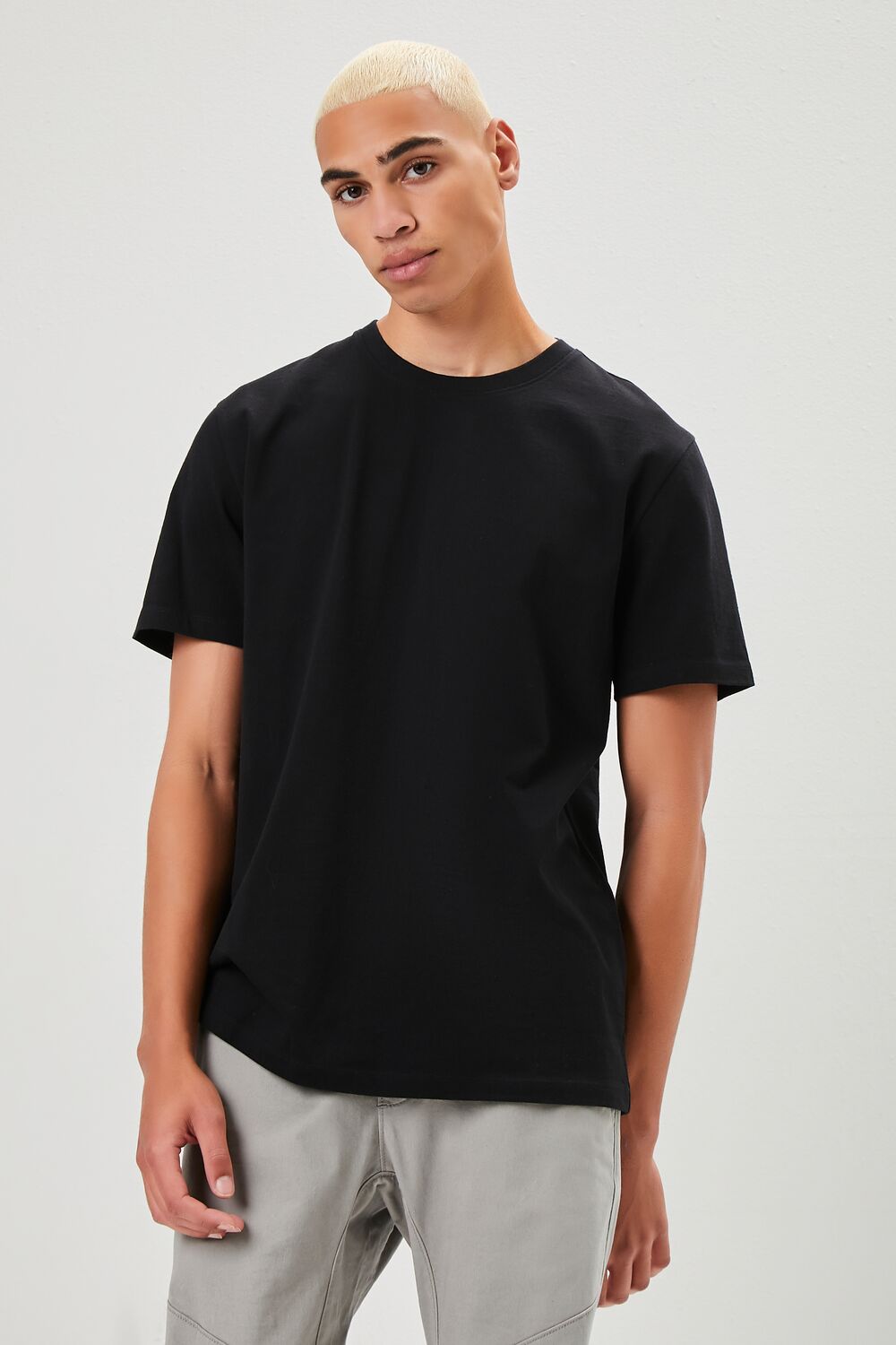  Forever 21 Basic Organically Grown Cotton Tee - black - Bonton