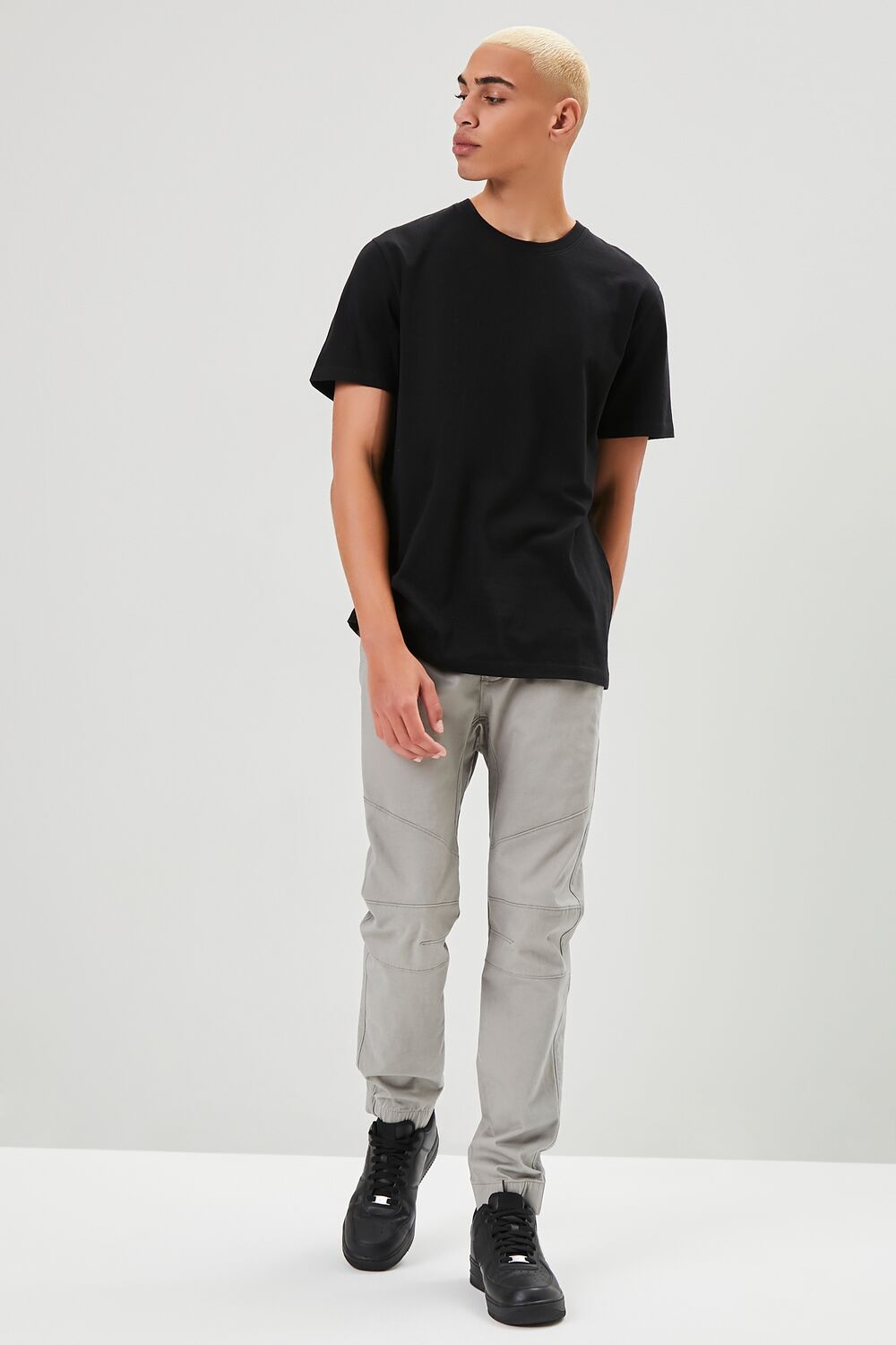  Forever 21 Basic Organically Grown Cotton Tee - black - Bonton