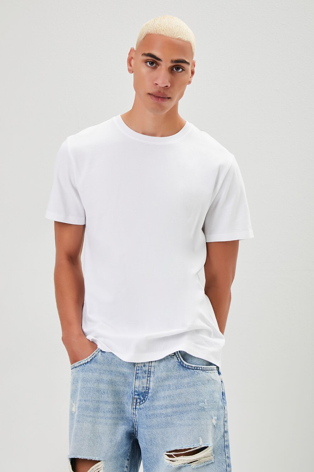  Forever 21 Basic Organically Grown Cotton Tee - black - Bonton
