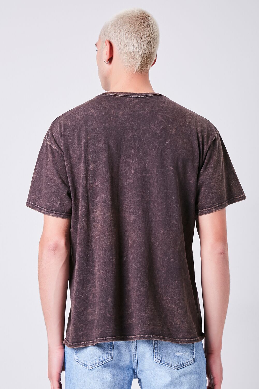 Forever 21 Selena Graphic Mineral Wash Tee - black multi - Bonton