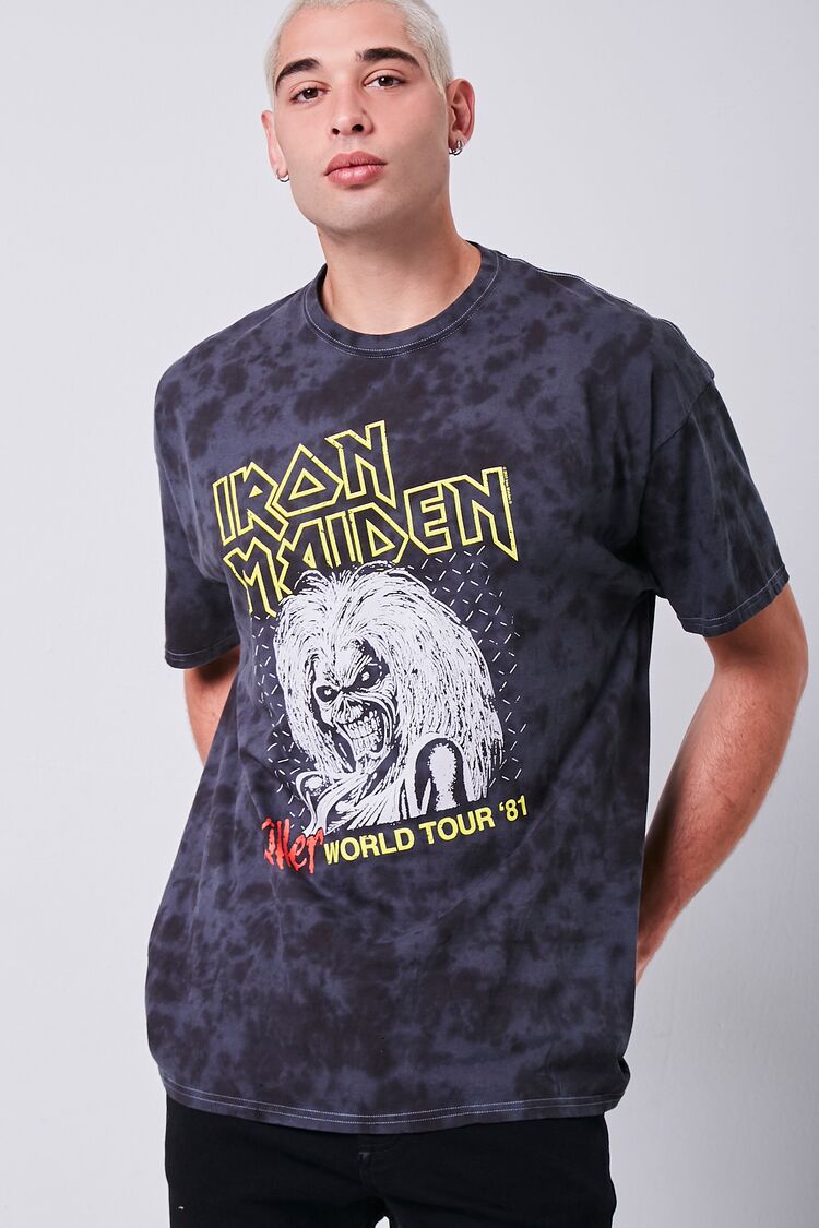  Forever 21 Iron Maiden Tour Graphic Tee - black multi - Bonton