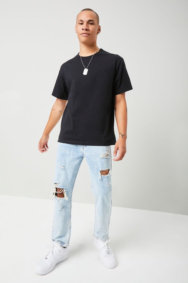  Forever 21 Essential High-Low Tee - black - Bonton