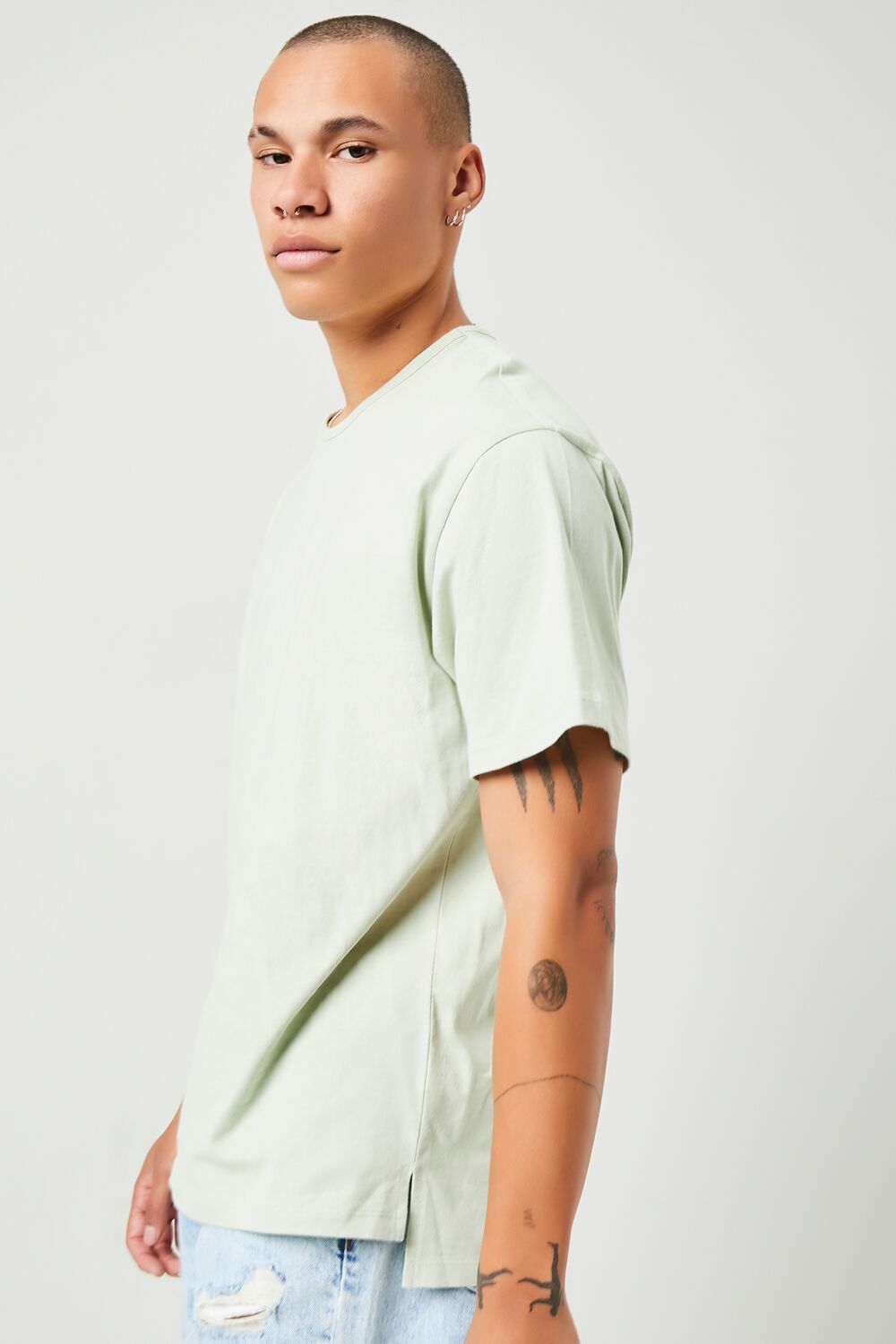  Forever 21 Essential High-Low Tee - black - Bonton