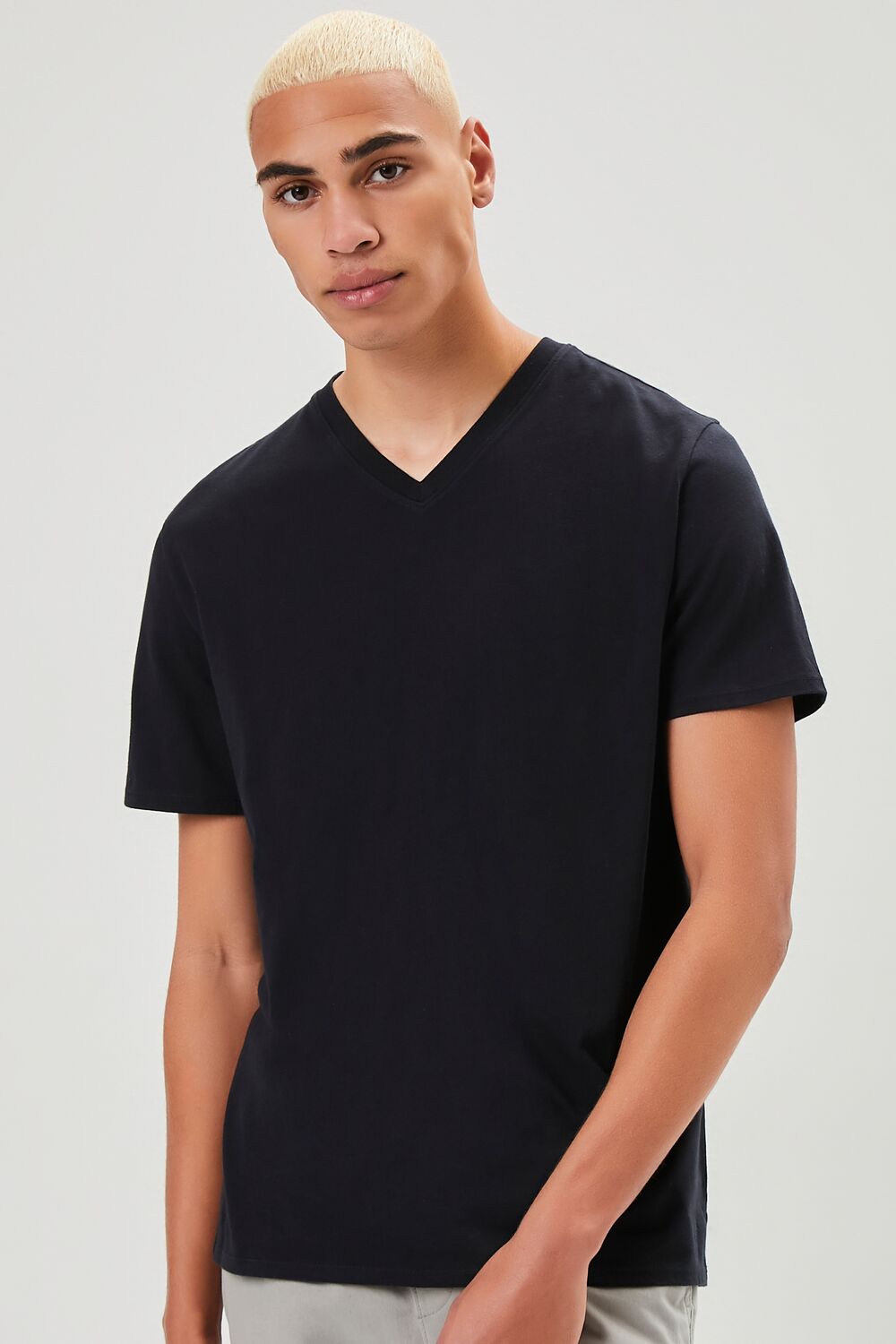  Forever 21 Basic Organically Grown Cotton Tee - black - Bonton