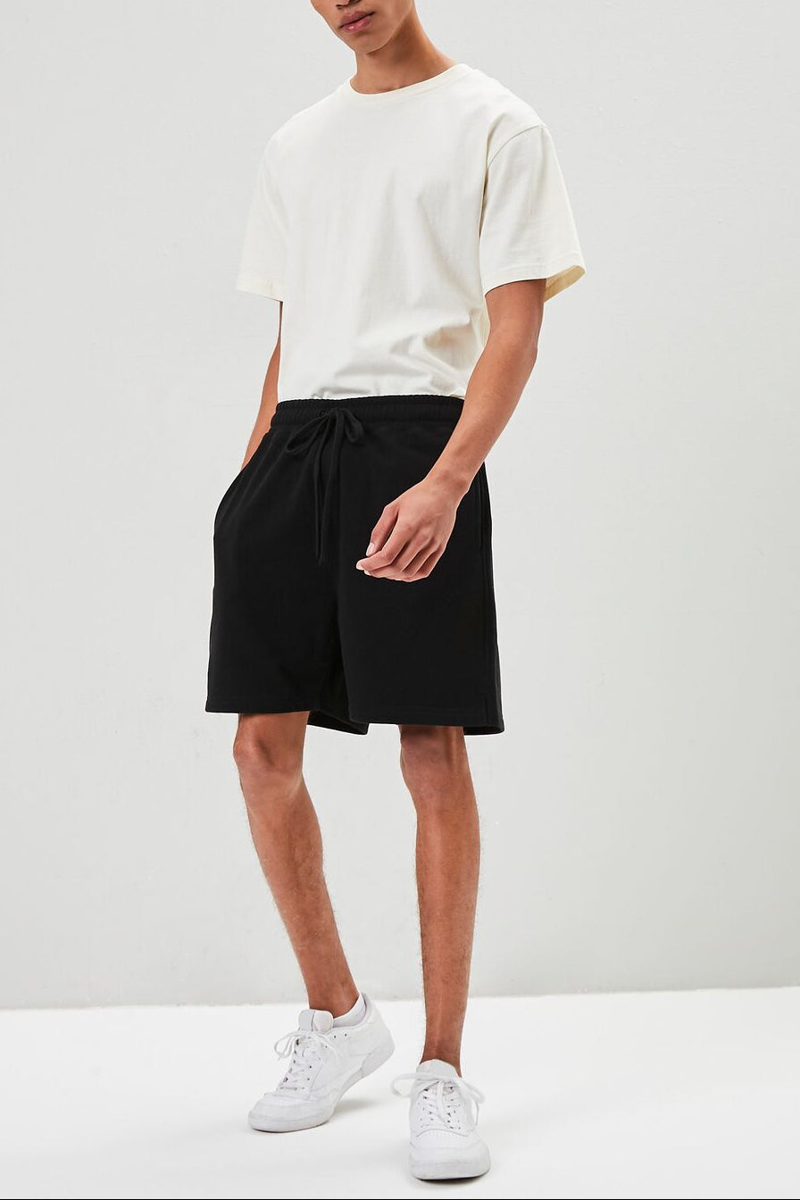  Forever 21 Basic Drawstring Shorts - black - Bonton