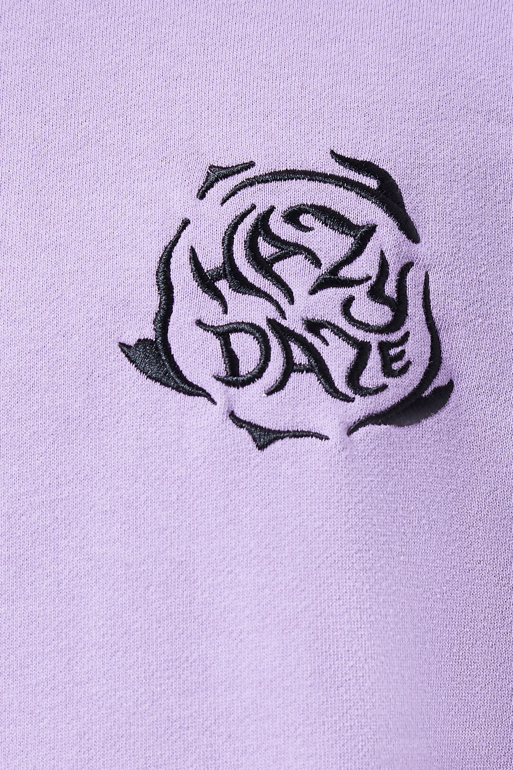  Forever 21 Embroidered Hazy Daze Tee - purple black - Bonton