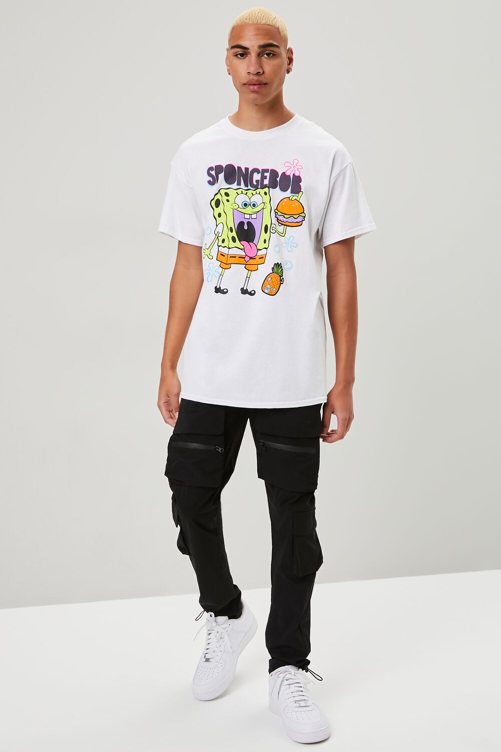  Forever 21 SpongeBob SquarePants Graphic Tee - white multi - Bonton