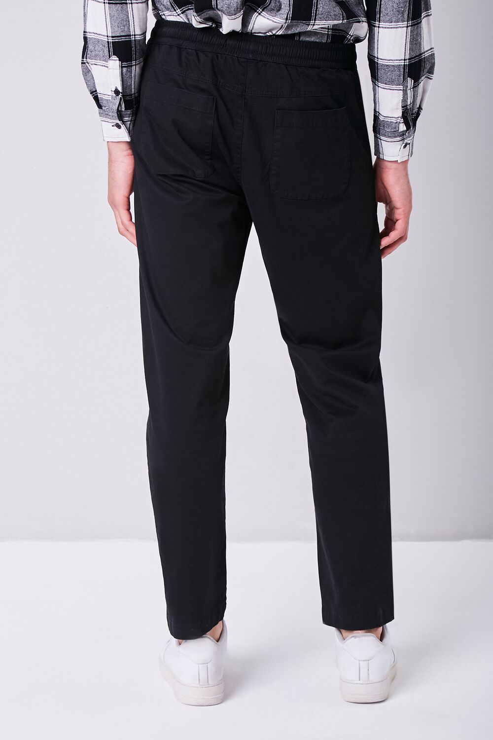  Forever 21 Drawstring Tapered Pants - khaki - Bonton