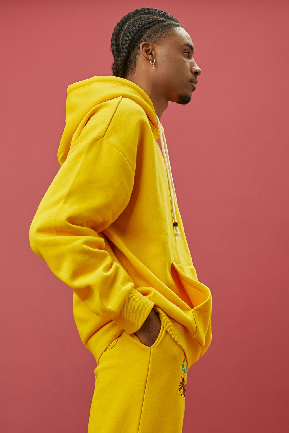  Forever 21 Ron Bass For The Culture Hoodie - yellow multi - Bonton