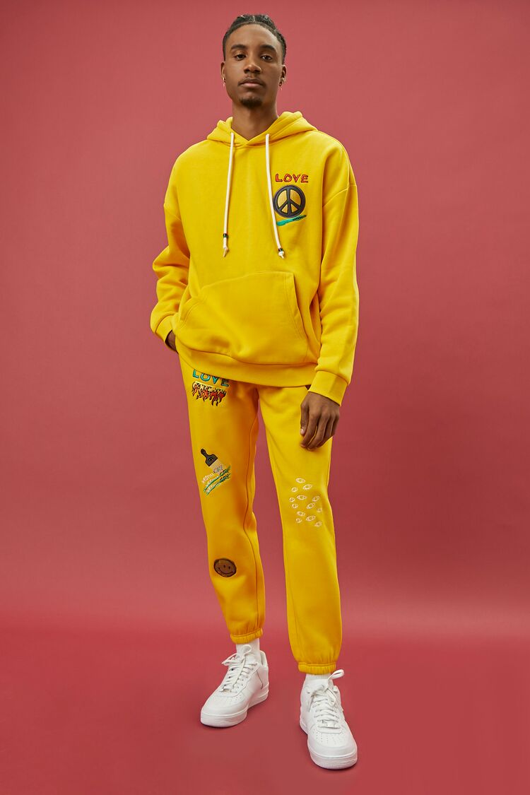  Forever 21 Ron Bass For The Culture Hoodie - yellow multi - Bonton