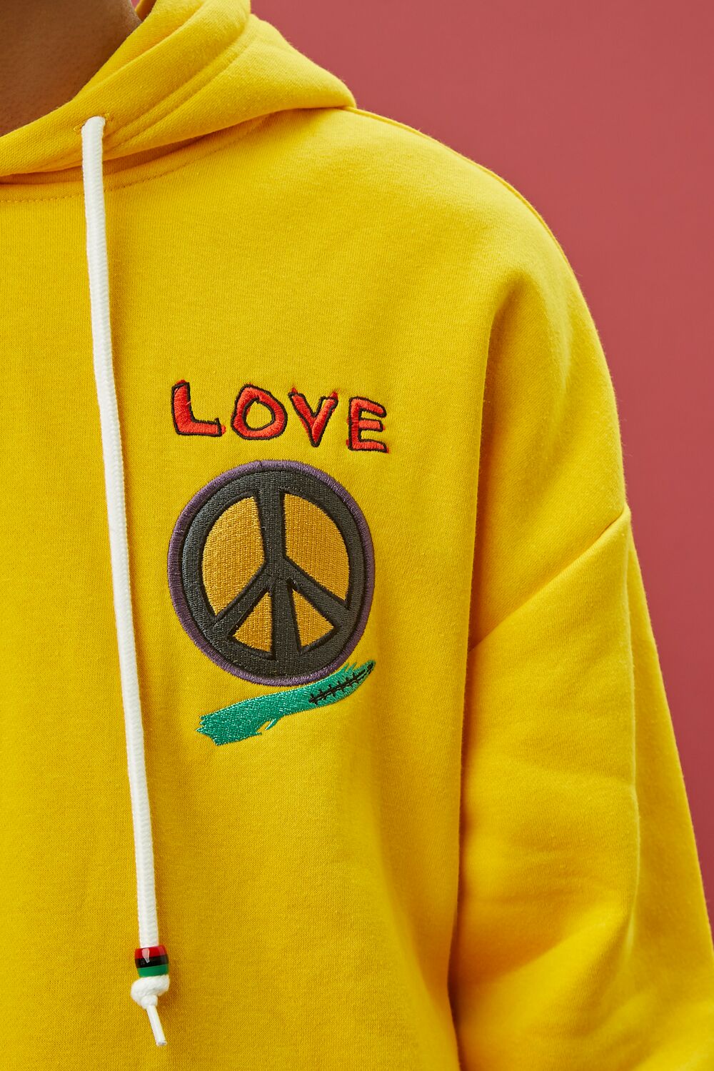  Forever 21 Ron Bass For The Culture Hoodie - yellow multi - Bonton