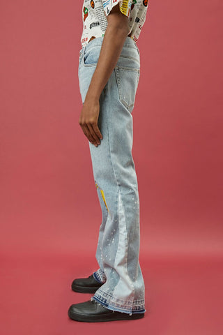 Ron Bass Embroidered Jeans