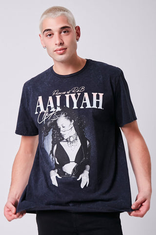 Aaliyah Graphic Oil Wash Tee