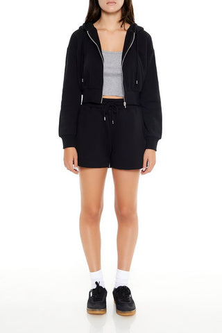 Basic Fleece Zip-Up Hoodie