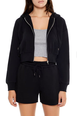 Basic Fleece Zip-Up Hoodie