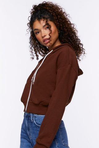 Basic Fleece Zip-Up Hoodie