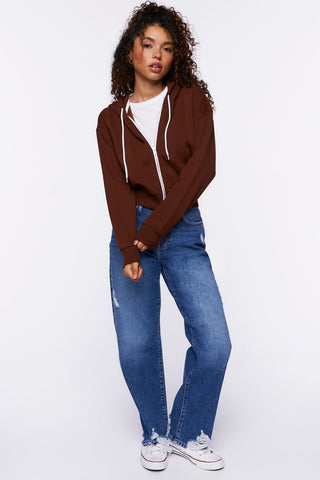 Basic Fleece Zip-Up Hoodie