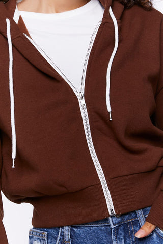 Basic Fleece Zip-Up Hoodie
