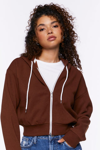 Basic Fleece Zip-Up Hoodie