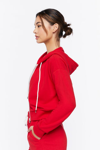 Basic Fleece Zip-Up Hoodie