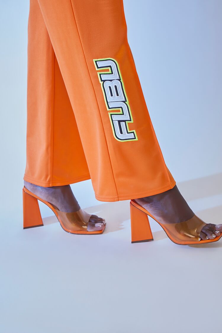  Forever 21 FUBU Mesh Track Pants - orange-multi - Bonton