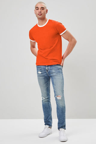 Crew Neck Ringer Tee