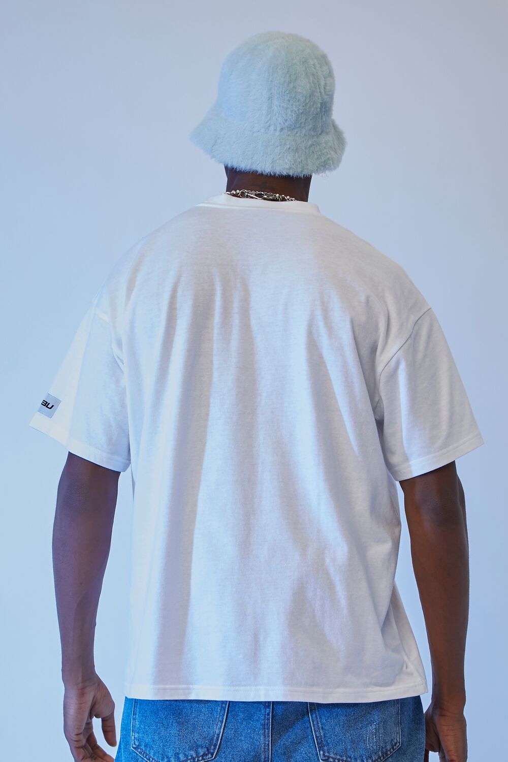  Forever 21 FUBU Graphic Tee - white blue - Bonton