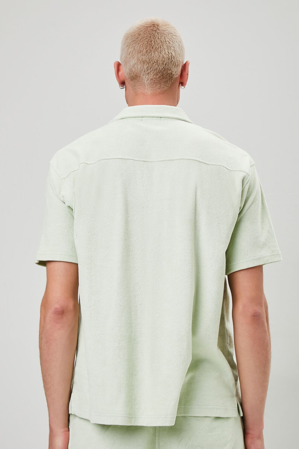  Forever 21 Embroidered Casbah Palace Shirt - mint white - Bonton