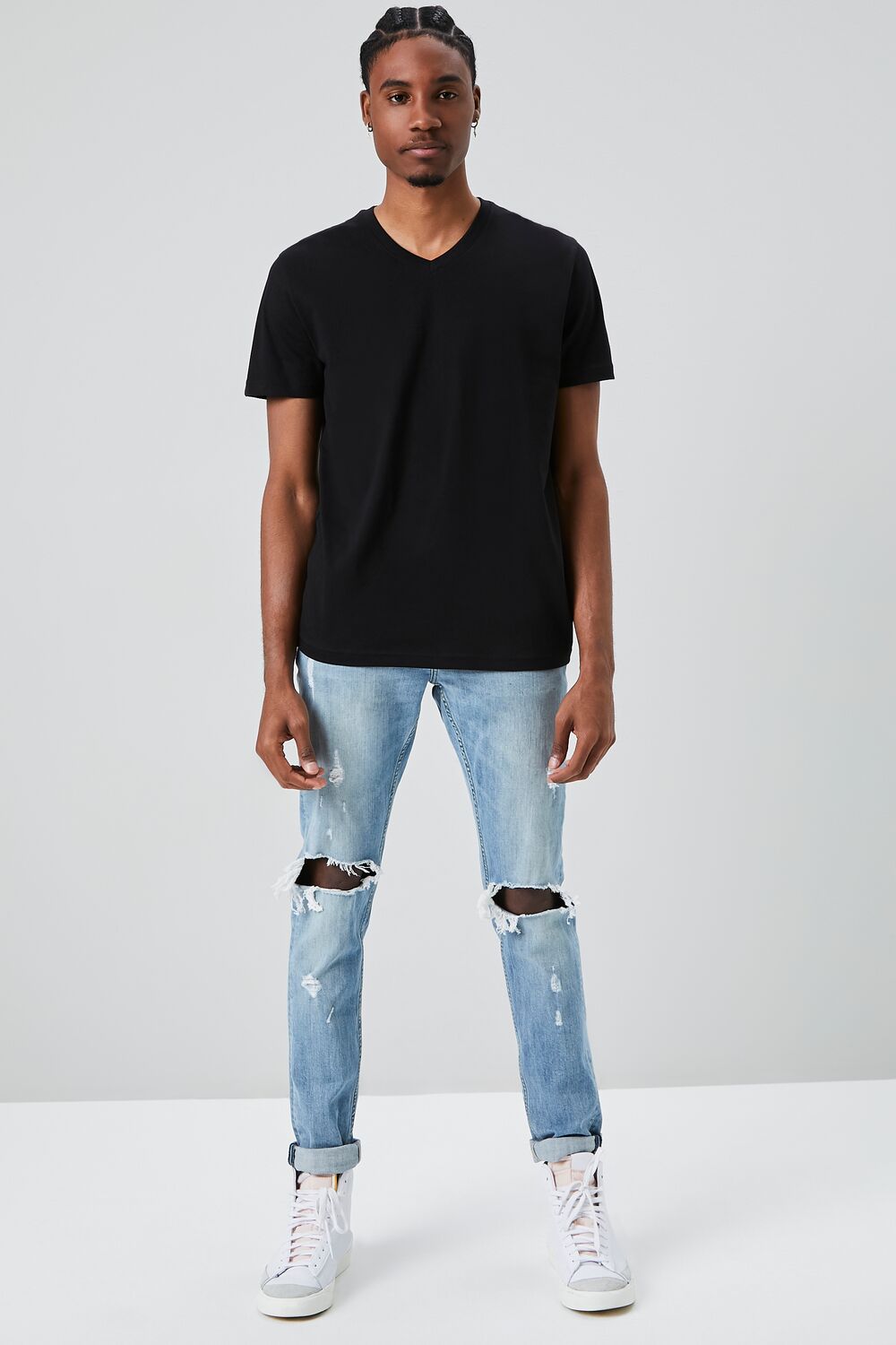  Forever 21 Basic Organically Grown Cotton Tee - black - Bonton