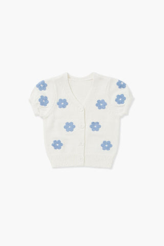 Girls Floral Cardigan Sweater (Kids)