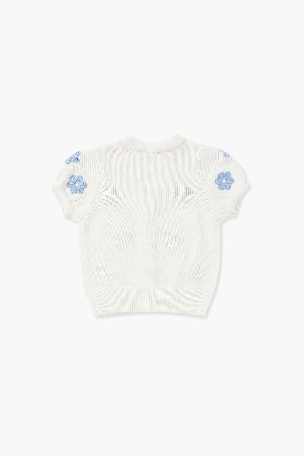  Forever 21 Girls Floral Cardigan Sweater (Kids) - white multi - Bonton