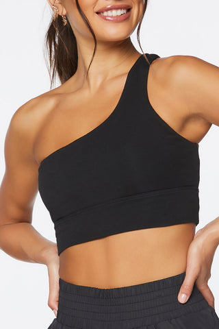 One-Shoulder Longline Sports Bra