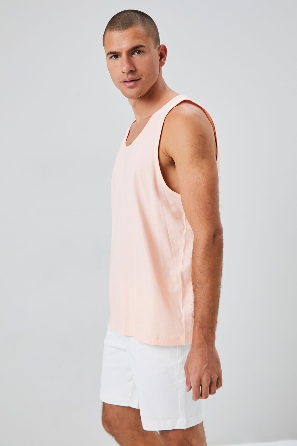 Forever 21 Basic Organically Grown Cotton Tank Top - light pink - Bonton