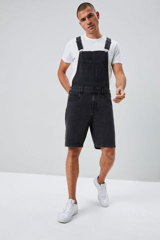 Denim Overall Shorts