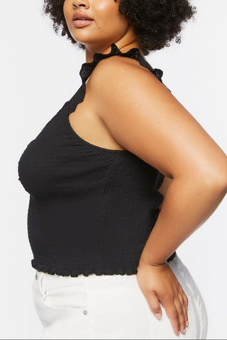 Plus Size Smocked Tank Top
